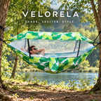 Patterned Canopy Mosquito Hammock