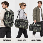 Convertible 3-Way Travel Duffel Backpack