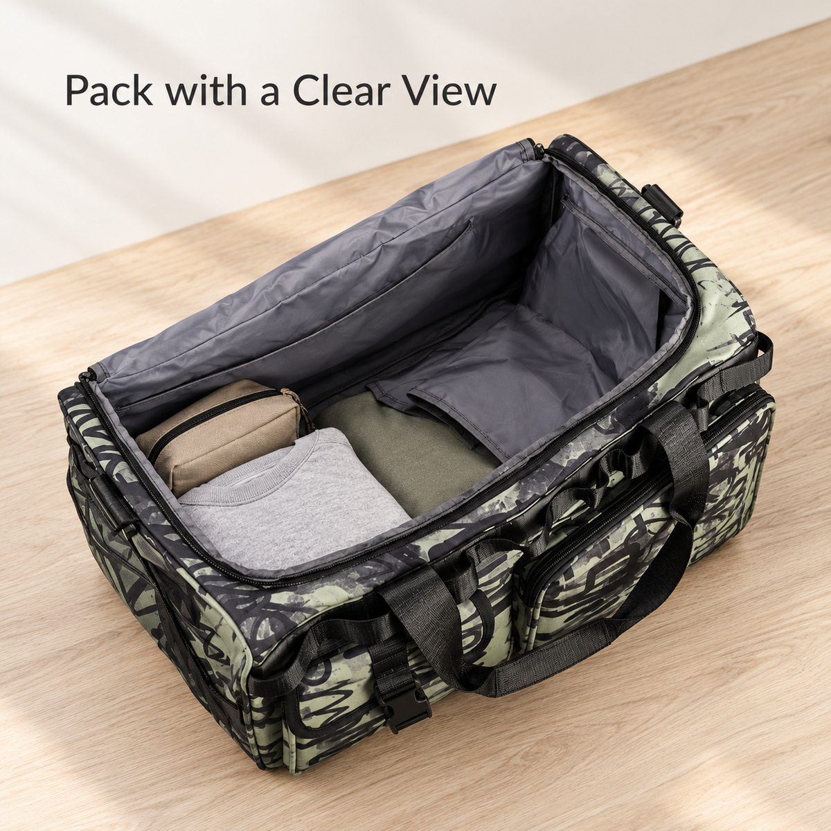 Convertible 3-Way Travel Duffel Backpack