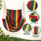 Portable Striped Hammock Chair