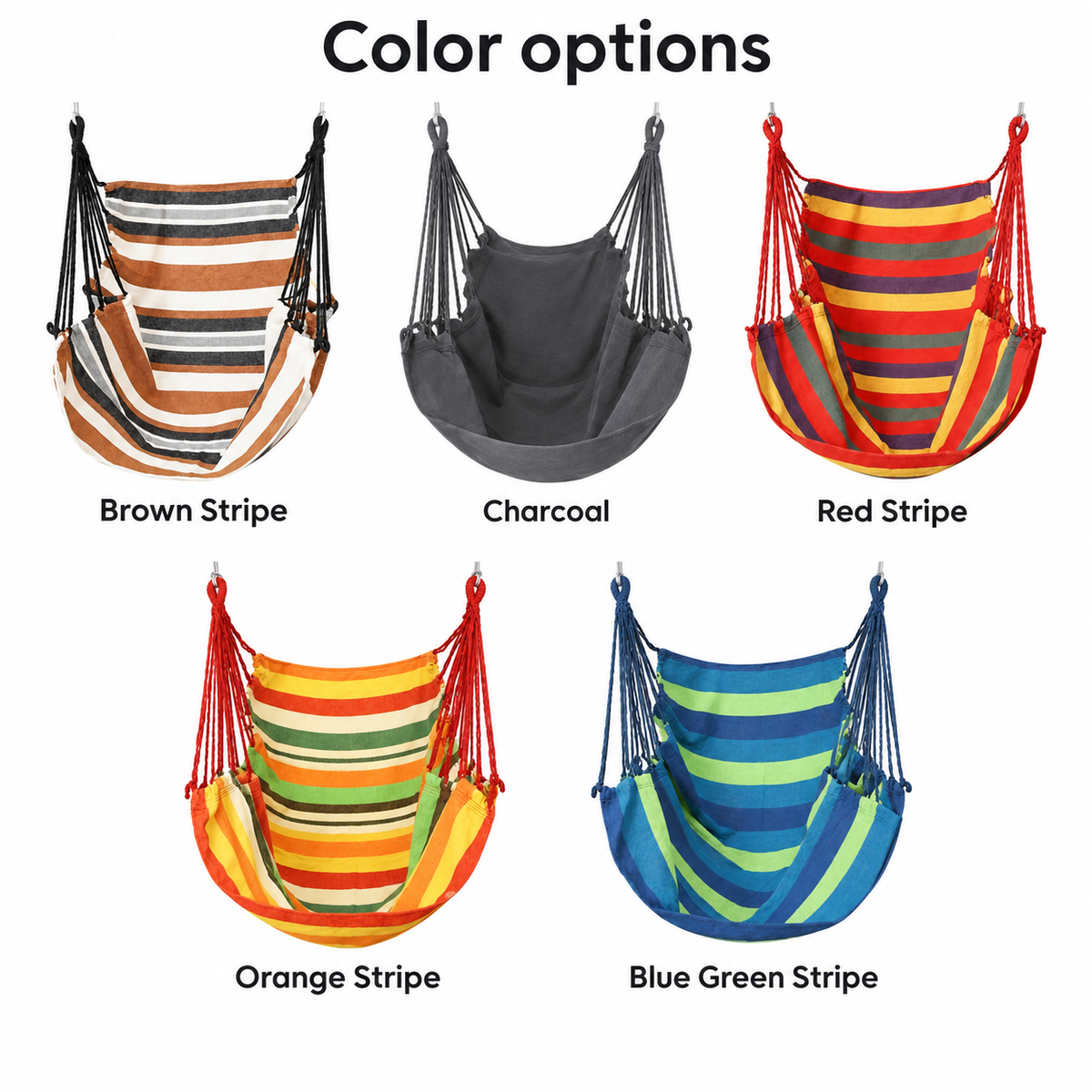 Portable Striped Hammock Chair
