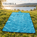 Ocean Shells fleece picnic blanket — lakeside hero