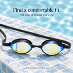 Velorela mirrored swimming goggles — fit