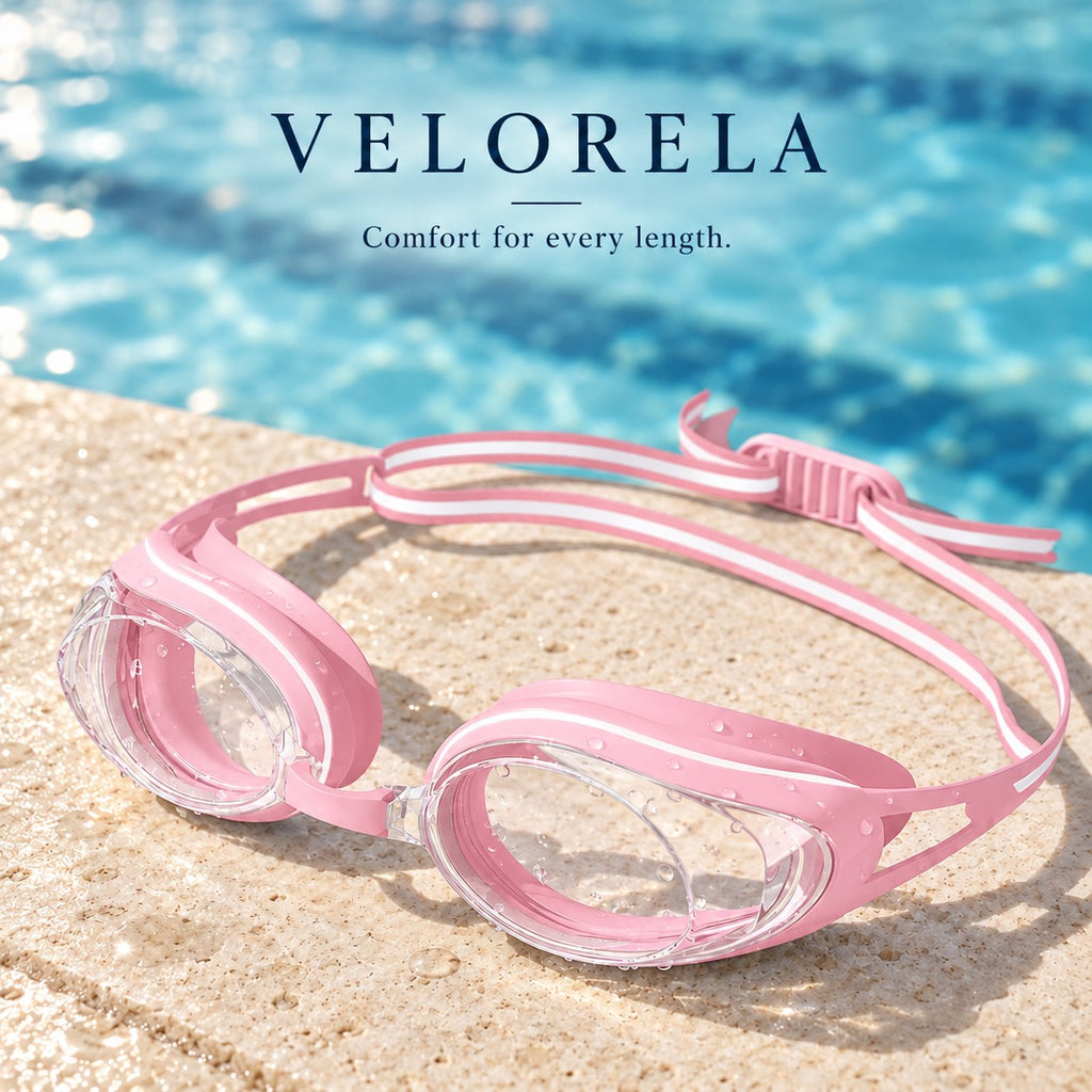 Velorela Comfort Fit Swimming Goggles — pearl pink
