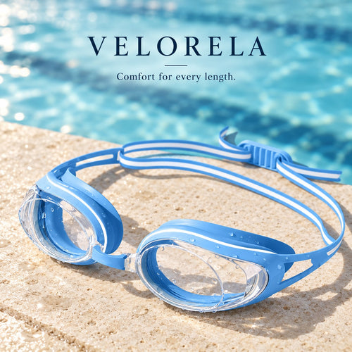 Velorela Comfort Fit Swimming Goggles — sky blue