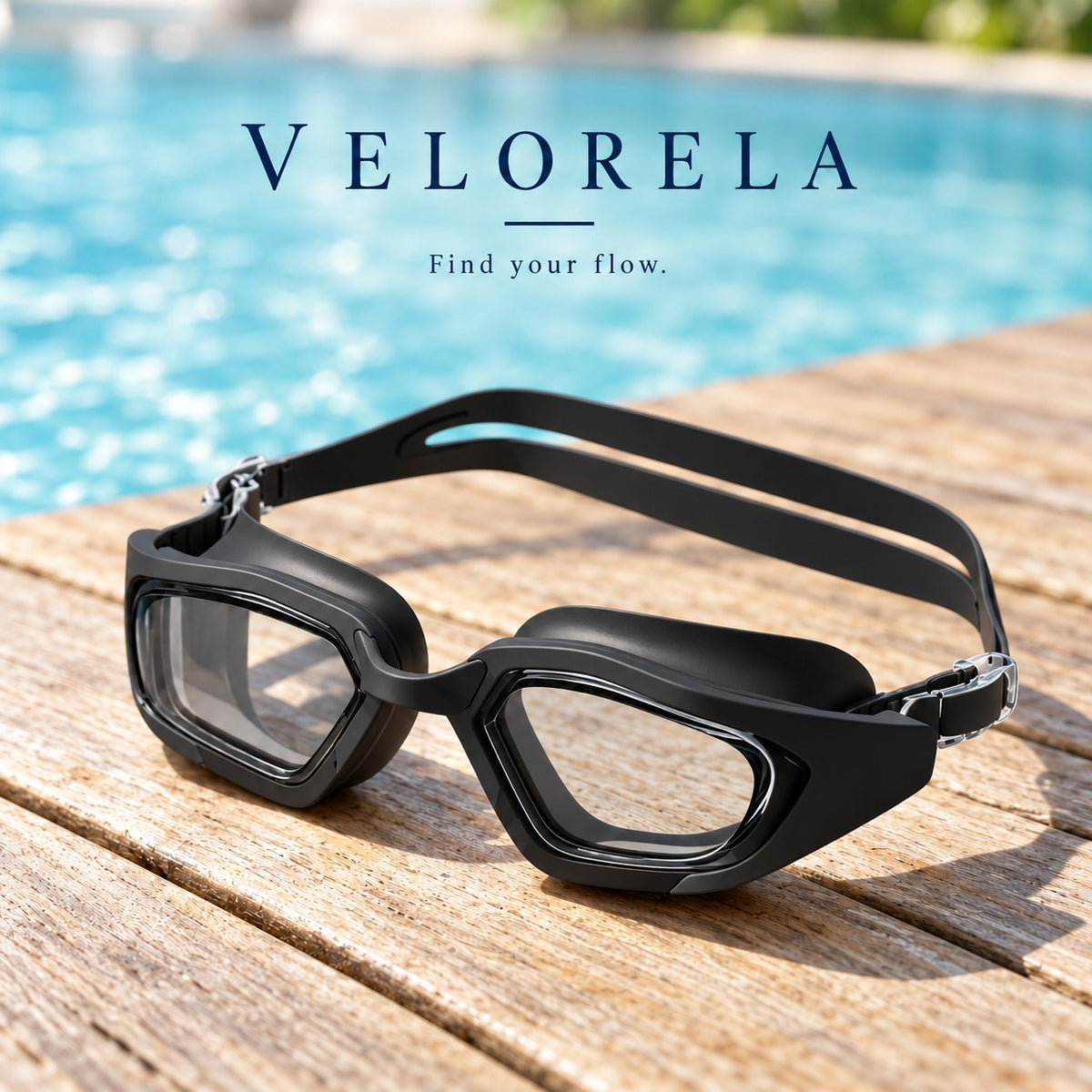 Black / White goggles with clearer lenses