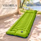 Velorela Wave Cell camping sleeping pad in Green/Blue